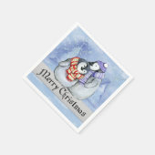 Frohe Weihnachtszeitung Napkins Serviette (Ecke)