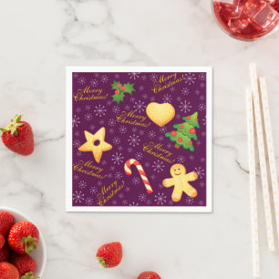 Frohe Weihnachtszeitung Napkins Serviette