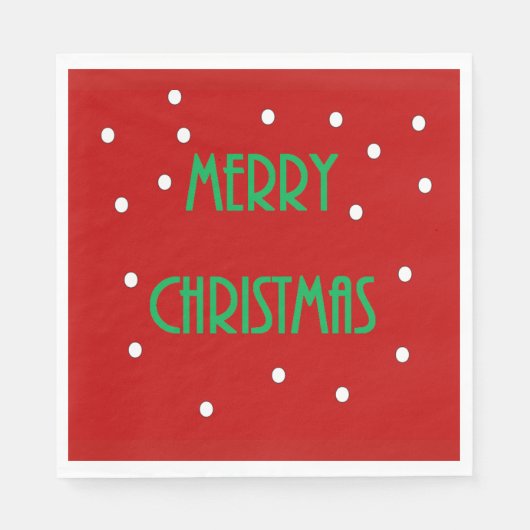 Frohe Weihnachtszeitung Napkins Serviette (Vorderseite)