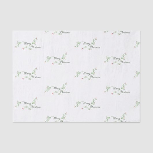 Frohe Weihnachtszettel Seidenpapier (Vorderseite)