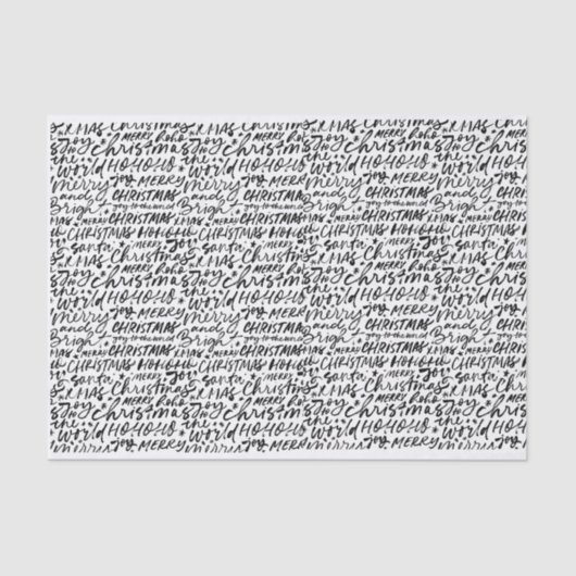 Frohe Weihnachtszettel Seidenpapier (Vorderseite)