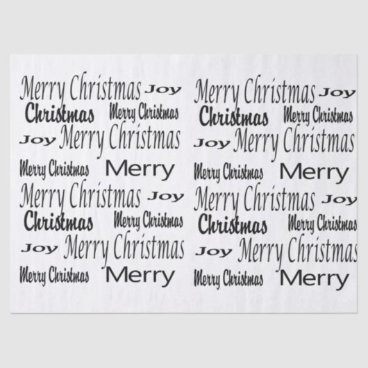 Frohe Weihnachtszettel Seidenpapier (Vorderseite)