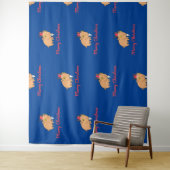 Frohe Weihnachtsziege Wrapping Paper Sheets Wandteppich (Beispiel)