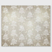 Frohe Weihnachtsziegen Weihnachtsbaumen Geschenkpapier (Flach)