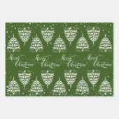 Frohe Weihnachtsziegen Weihnachtsbaumen Geschenkpapier Set (Vorderseite 3)