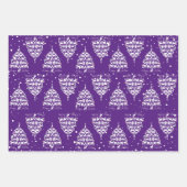 Frohe Weihnachtsziegen Weihnachtsbaumen Geschenkpapier Set (Vorderseite 2)