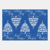 Frohe Weihnachtsziegen Weihnachtsbaumen Geschenkpapier Set (Vorderseite)