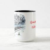 Frohe Weihnachtszug Kaffee Tasse Cup (Zentrum)