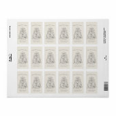 Frohe Weihnacten Adressaufkleber (Vorne)