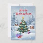 Frohe Weinachten Einladung (Vorderseite)