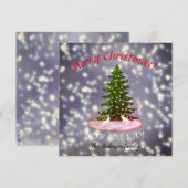 Frohe weiße Weihnachtsbunnies Fichte (Vorne/Hinten)