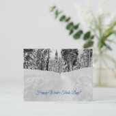 Frohe Winter Trails Day! Postkarte (Stehend Vorderseite)