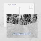 Frohe Winter Trails Day! Postkarte (Vorne/Hinten)