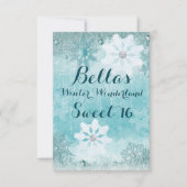 Frohe Winter Wonderland-Party Einladungen (Vorderseite)