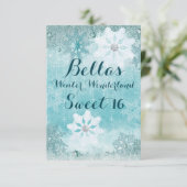 Frohe Winter Wonderland-Party Einladungen (Stehend Vorderseite)