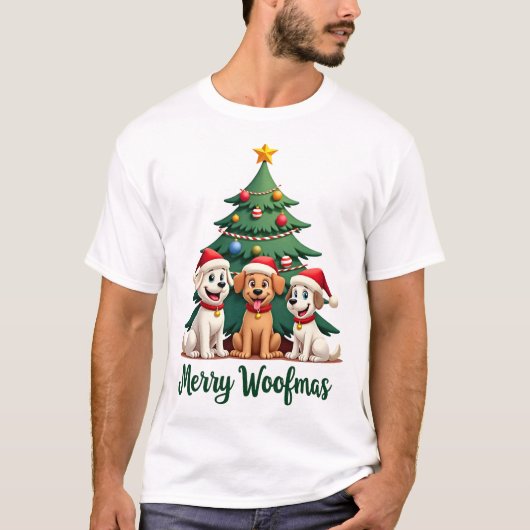 Frohe Woofmas (2) T-Shirt (Vorderseite)