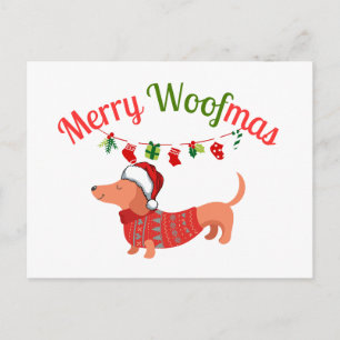 Frohe WOOFmas Feiertagspostkarte