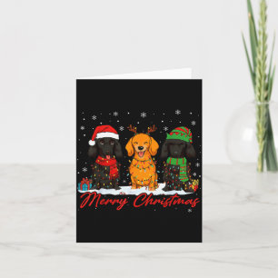 Frohe Woofmas Santa Rentier Elf Dachshund Weihnach Karte