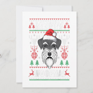 Frohe Woofmas Schnauzer Weihnachten Hunde Liebhabe