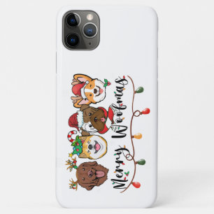Frohe Woofmas-Typografie iPhone 11 Pro Max Hülle