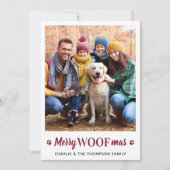 Frohe WOOFmas Weihnachten aus dem Hunde-Haustier-F (Vorderseite)