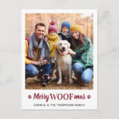 Frohe WOOFmas Weihnachten aus dem Hunde-Haustier-F (Vorderseite)