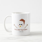Frohe Wünsche! Frohe Weihnachts-Tasse Kaffeetasse (Links)
