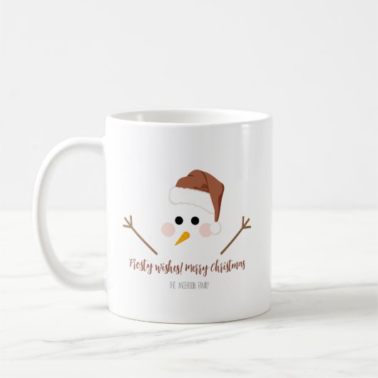 Frohe Wünsche! Frohe Weihnachts-Tasse Kaffeetasse (Links)