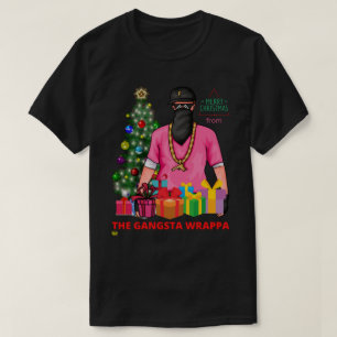 Frohe X-MASS VON DEN GANGSTA-WRAPPA lustig T-Shirt
