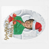frohe xmas Hillary Clinton Decke (Vorderseite (Horizontal))