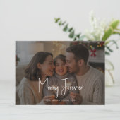 Frohe Zeit - Herzliche Familienurlaubskarte Feiertagskarte (Stehend Vorderseite)