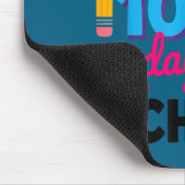 Frohen 100. Schultag 100 Tage schlauer Lehrer Mousepad (Ecke)