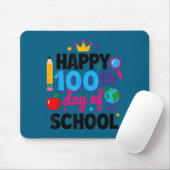 Frohen 100. Schultag 100 Tage schlauer Lehrer Mousepad (Mit Mouse)
