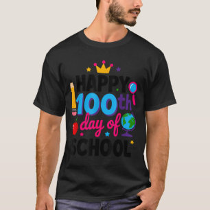 Frohen 100. Schultag 100 Tage schlauer Lehrer T-Shirt