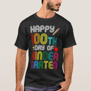 Frohen 100. Tag im Kindergarten Lehrer oder Schüle T-Shirt