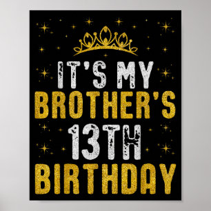 Frohen 13. Geburtstag meines Bruders 2012 13 Jahre Poster
