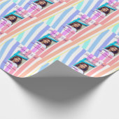 Frohen 20. Geburtstag Regenbogen rustikale Boho-Li Geschenkpapier (Ecke)