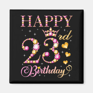 Frohen 23. Geburtstag 23 Jahre alte Männer Frauen Magnet