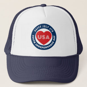 Frohen 250. Unabhängigkeitstag am 4. Juli, Liebe U Truckerkappe