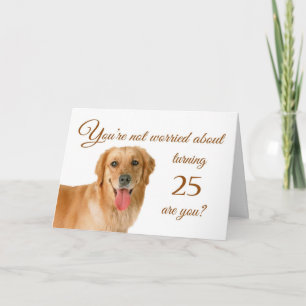 Frohen 25. Geburtstag, besorgtes Labor Karte