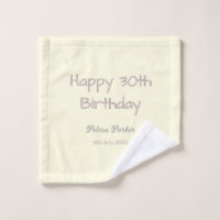 frohen 30. Geburtstag pink gelb grau pastell name 