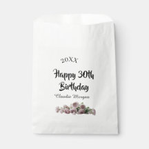 Frohen 30. Geburtstag rosa weiß mauve floraler Nam