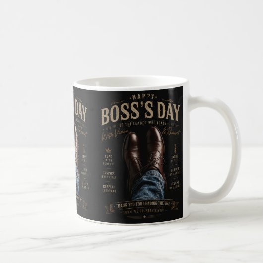 Frohen Boss-Tag Kaffeetasse (Rechts)