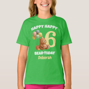 FROHEN CAPPY GEBURTSTAG Custom Capybara 6. Geburts T-Shirt