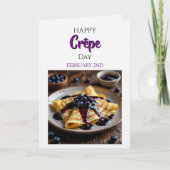 Frohen Crêpe-Tag | 2. Februar Karte (Vorderseite)