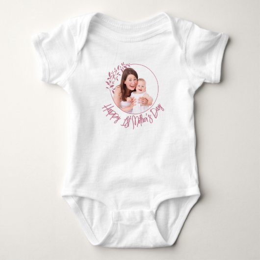Frohen ersten Muttertag Baby Strampler (Vorderseite)