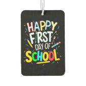 Frohen ersten Schultag Autolufterfrischer (Rückseite)