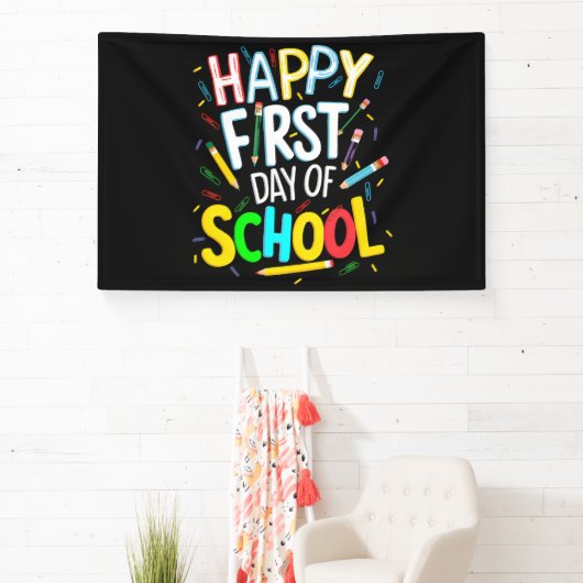 Frohen ersten Schultag Banner (InSitu)