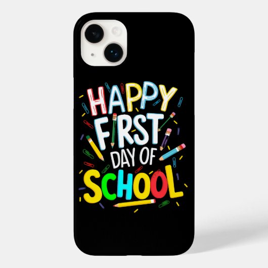 Frohen ersten Schultag Case-Mate iPhone Hülle (Rückseite)