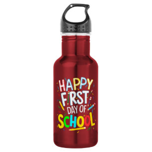 Frohen ersten Schultag Edelstahlflasche